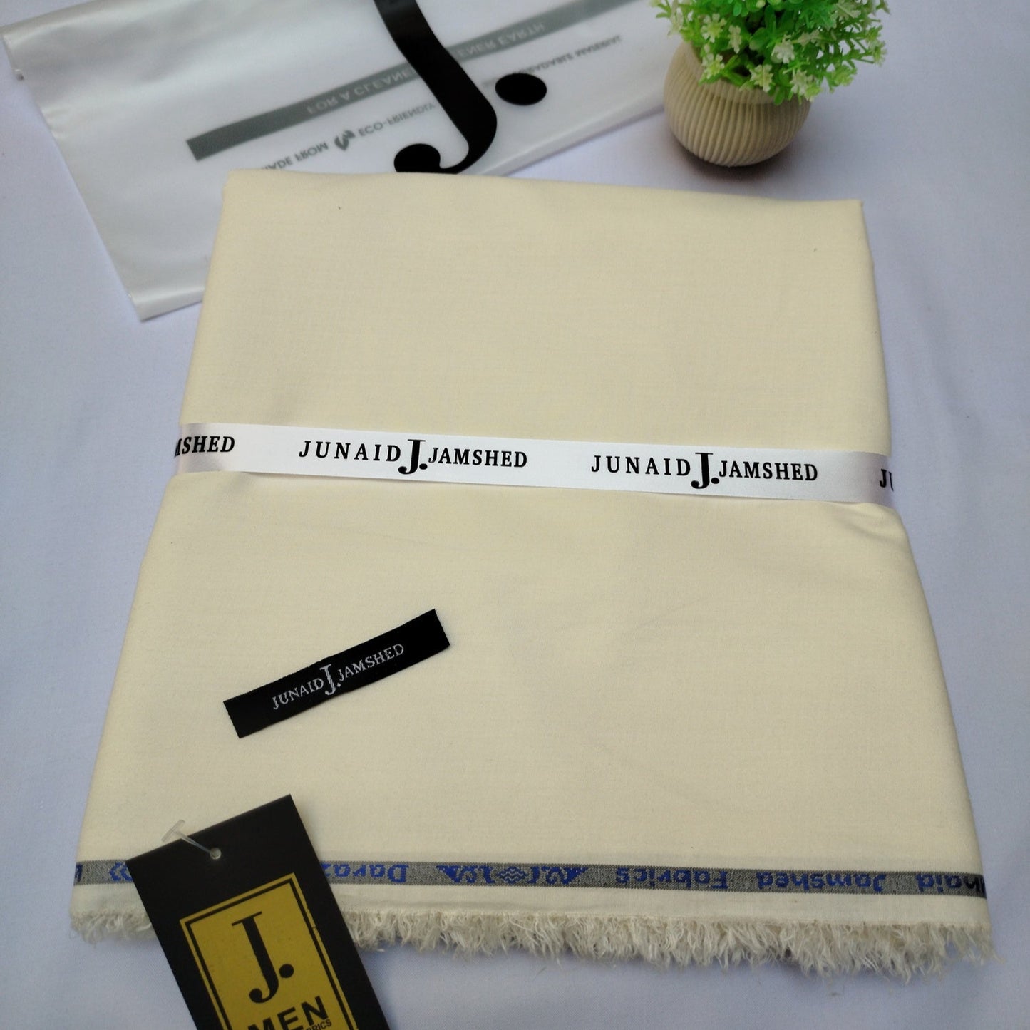 J. Unstitched Wash n Wear Suit for Men's-J11