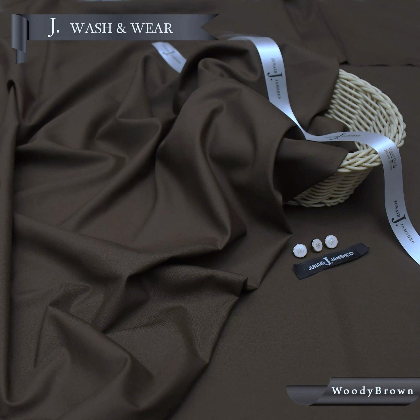 J. Unstitched Wash n Wear Suit for Men's-J08