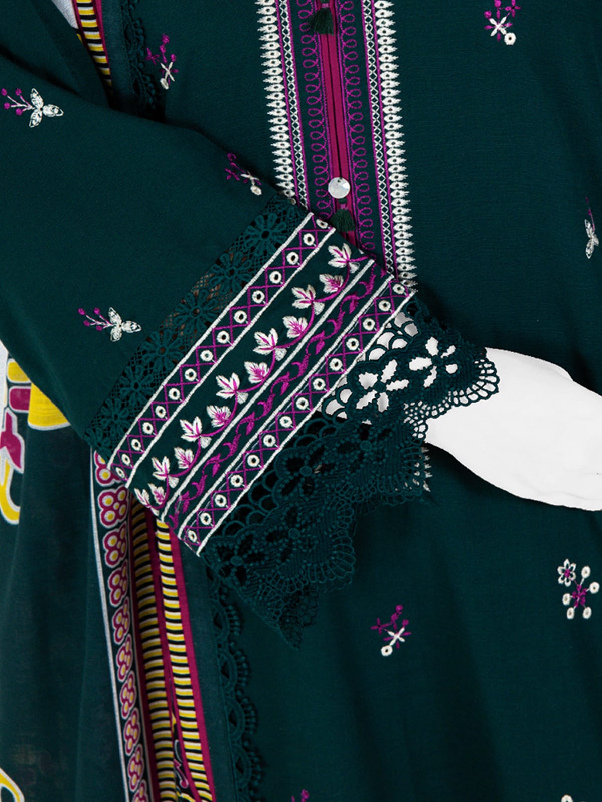"Panjnad by J." 100% Original Un-Stitched Embroidered Khaddar 3PC Suit-JPE02