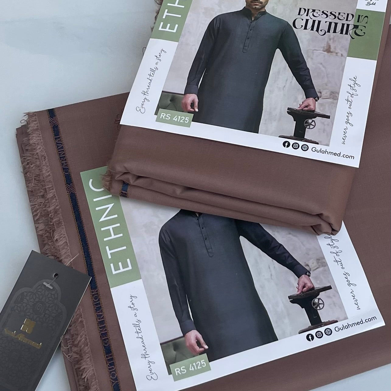 "Gul Ahmed" Premium Wash n Wear Suit for Men's - GA34