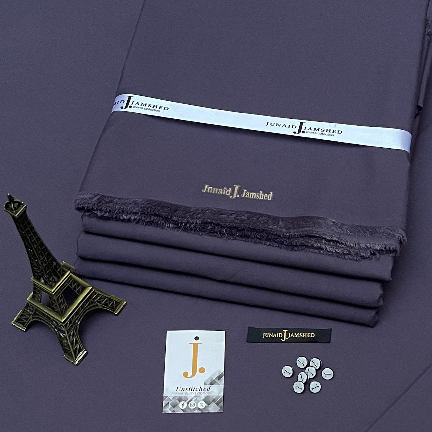 J. Unstitched Premium Winter Wash n Wear Suit for Men's-JW18