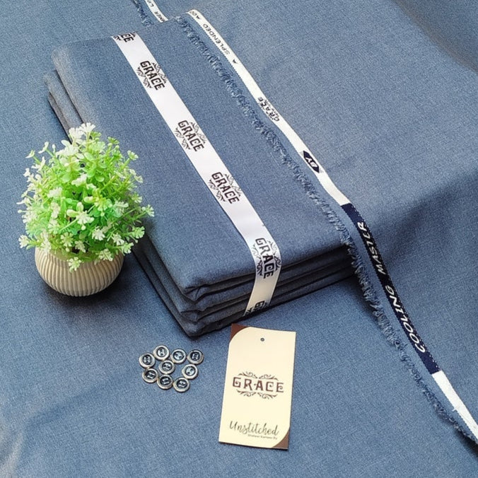 "Grace" Unstitched Summer Wash n Wear Suit for Men's-GC 07