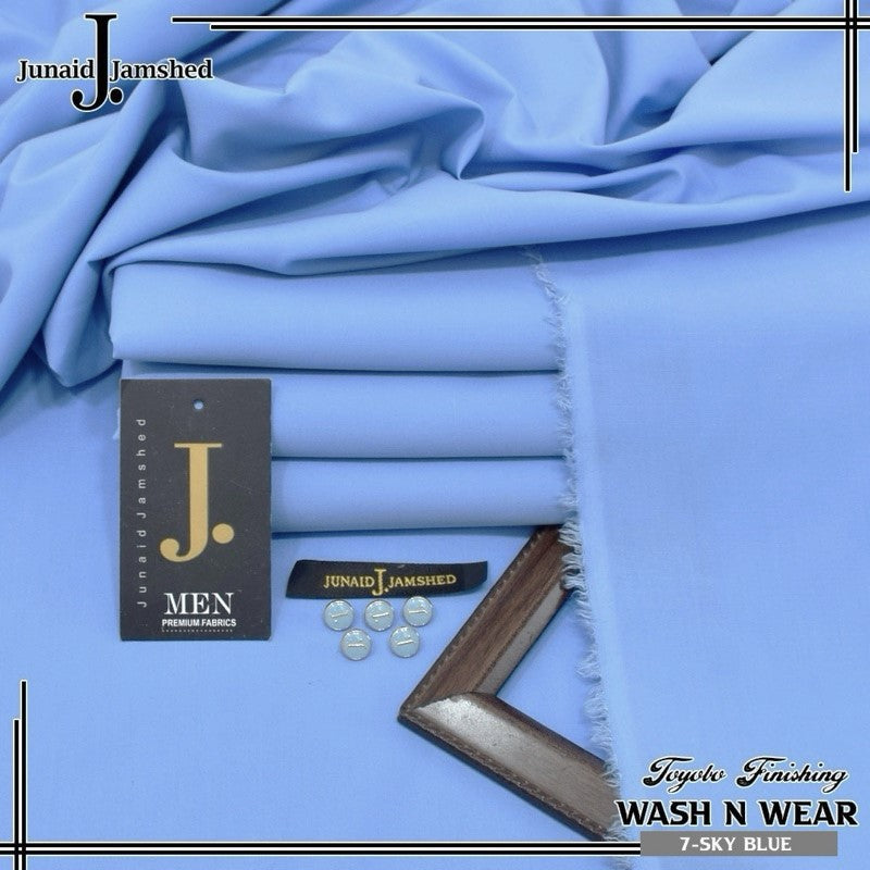 J. Unstitched Wash n Wear Suit for Men's-J02