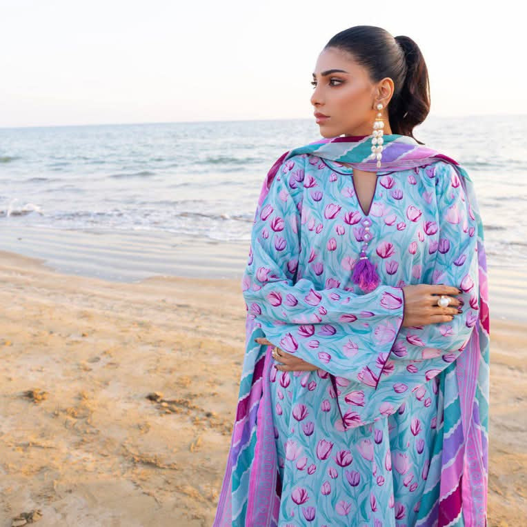 "Salina Regalia" Women Un-Stitched Printed Lawn 3PC -02