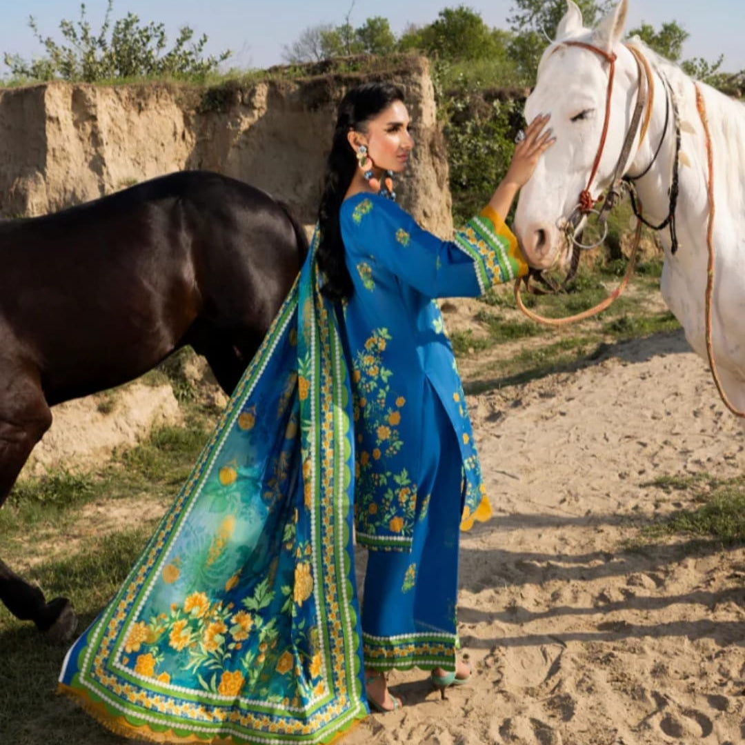 "Paltar" Women Un-Stitched Printed Lawn 3PC -PL01