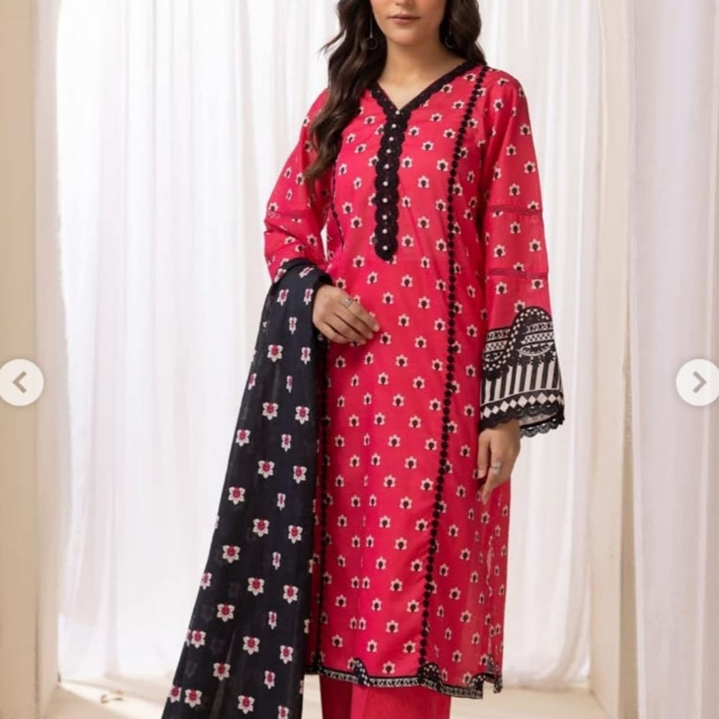 "Legends" Women Un-Stitched Printed Lawn 3PC -LG04