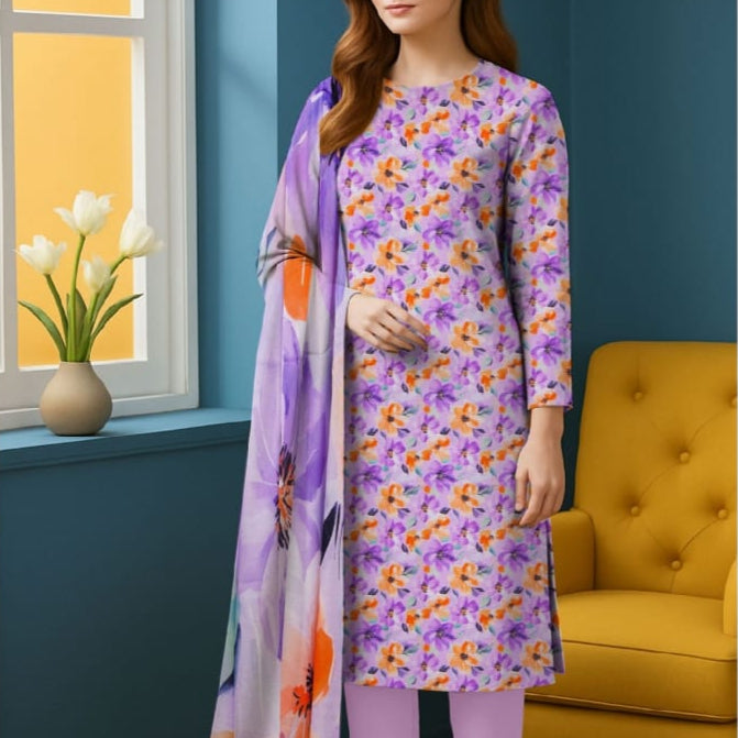 "Bareeze" Women Un-Stitched Printed Bana Doria Lawn 3PC -BZ06