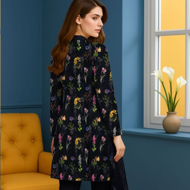"Bareeze" Women Un-Stitched Printed Bana Doria Lawn 3PC -BZ01