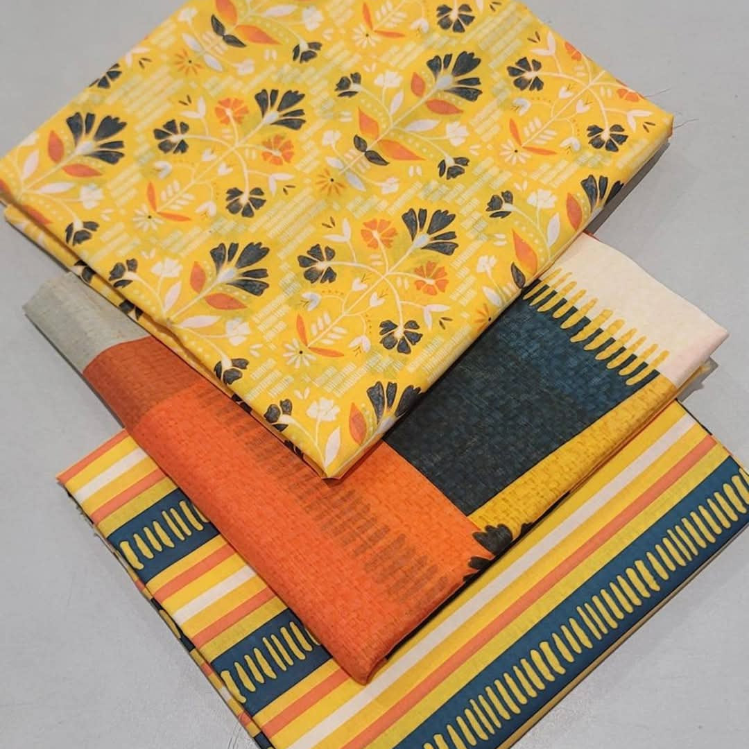 "Bonanza Satrangi" Women Un-Stitched Printed Lawn 3PC - BZW 02