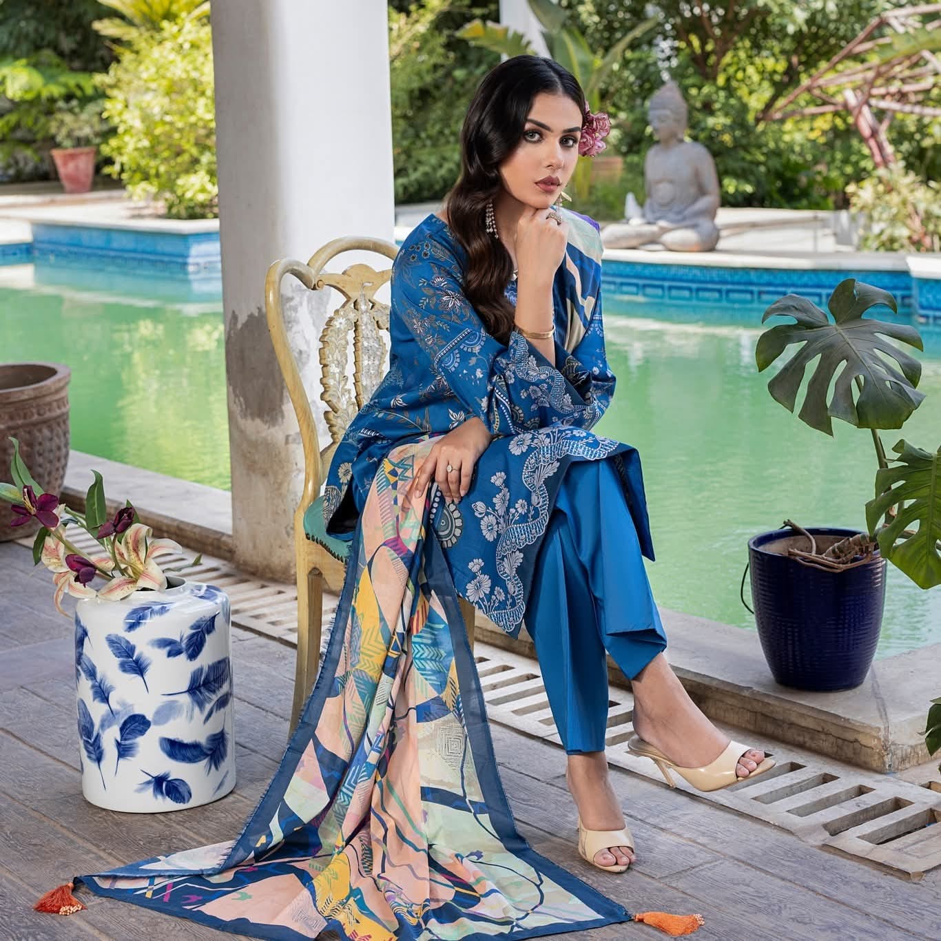 "Paltar" Women Un-Stitched Printed Lawn 3PC-Dastoor Vol. 13 -PL07