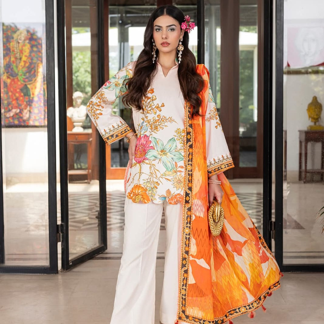 "Paltar" Women Un-Stitched Printed Lawn 3PC-Dastoor Vol. 13 -PL06