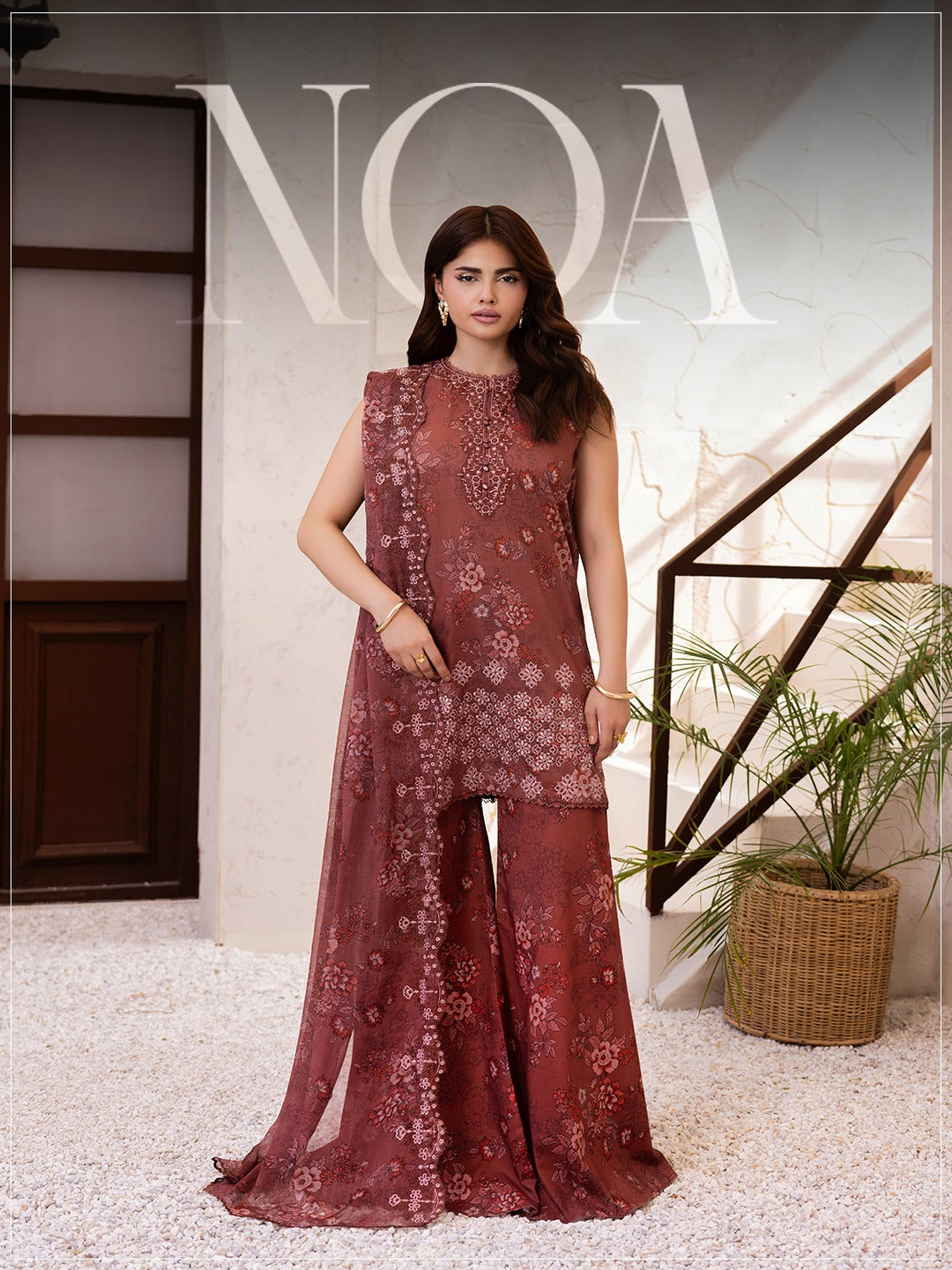 "NOA by Gull Jee" Luxury Embroidered Lawn Suit 3PC-GJN 01