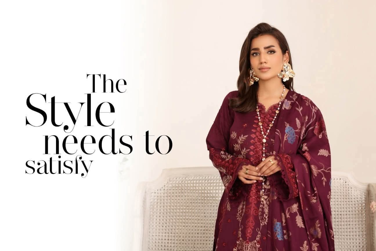 "Milza by Johra" Women Un-Stitched Embroidered Lawn 3PC-02