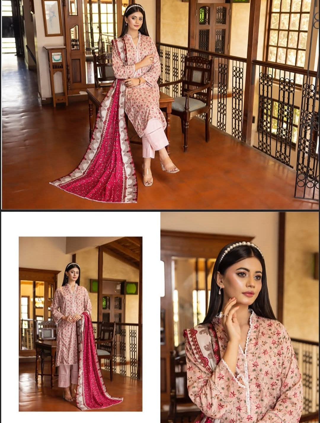 "Salina Regalia" Women Un-Stitched Printed Lawn 3PC-Vol. 22 -10