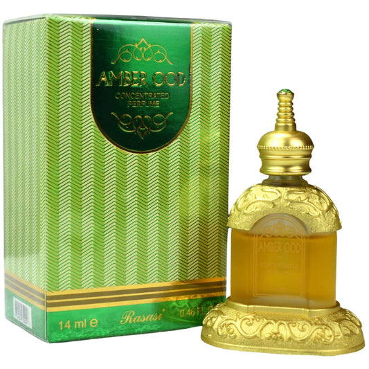 Amber Oudh Attar For Unisex By Rasasi - 14ml