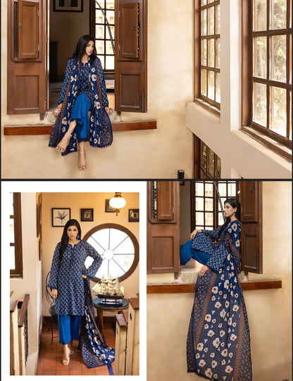 "Salina Regalia" Women Un-Stitched Printed Lawn 3PC-Vol. 22 -02