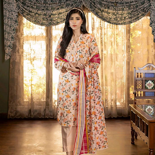 "Salina Regalia" Women Un-Stitched Printed Lawn 3PC-Vol. 22 -03