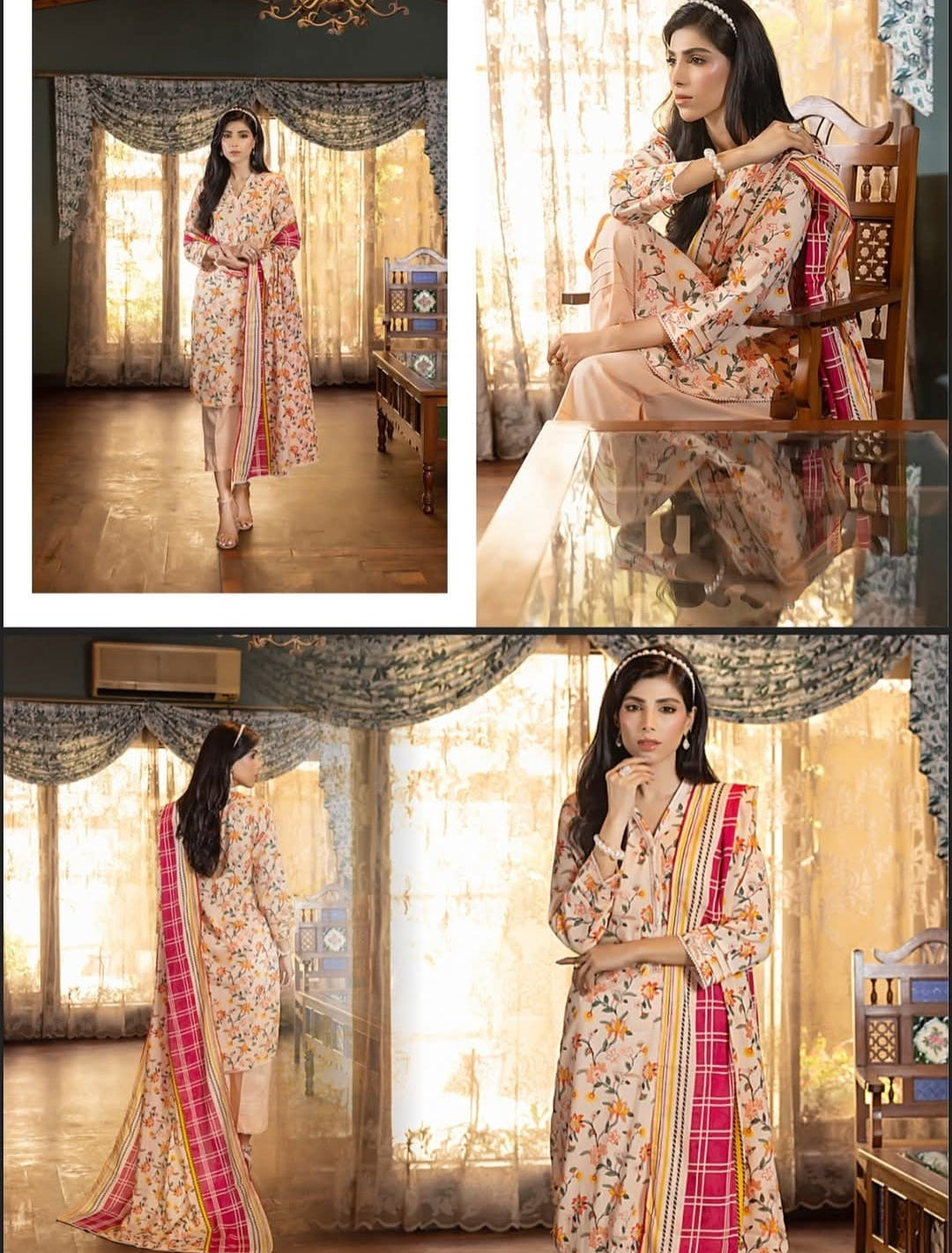 "Salina Regalia" Women Un-Stitched Printed Lawn 3PC-Vol. 22 -03