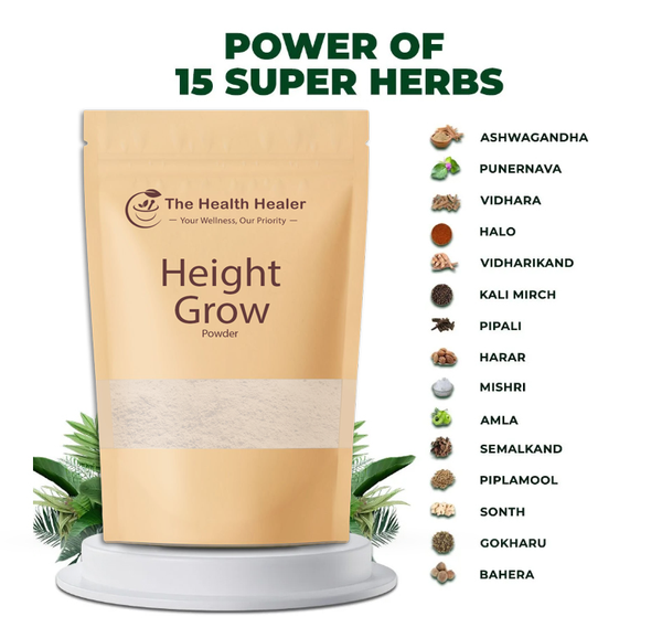 The Health Healer Height Grow Organic Powder
