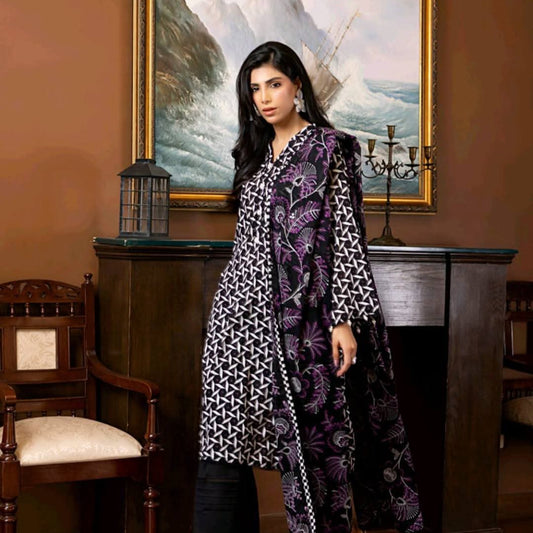 "Salina Regalia" Women Un-Stitched Printed Lawn 3PC-Vol. 22 -04