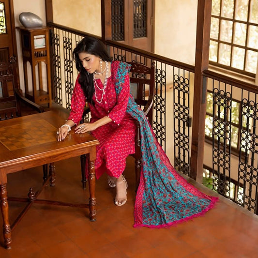 "Salina Regalia" Women Un-Stitched Printed Lawn 3PC-Vol. 22 -06