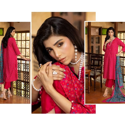"Salina Regalia" Women Un-Stitched Printed Lawn 3PC-Vol. 22 -06