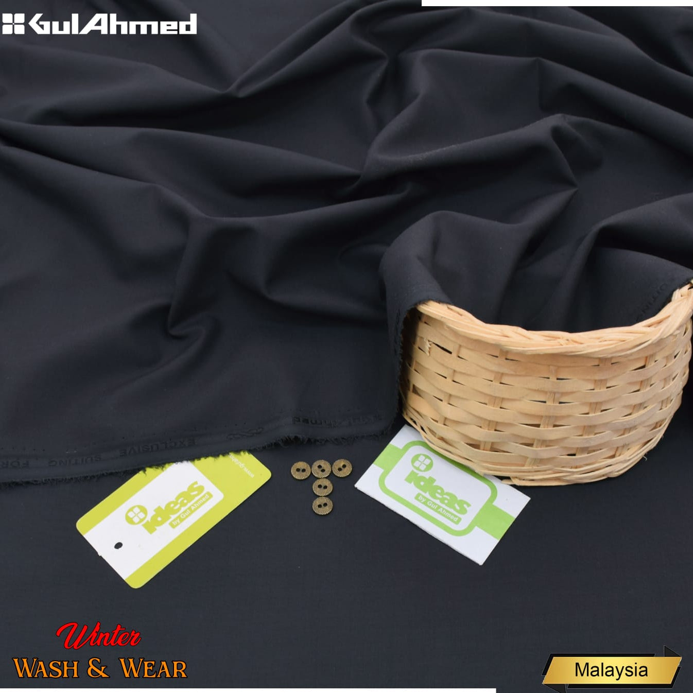 "Gul Ahmed" Premium Wash n Wear Suit for Men's - GA24