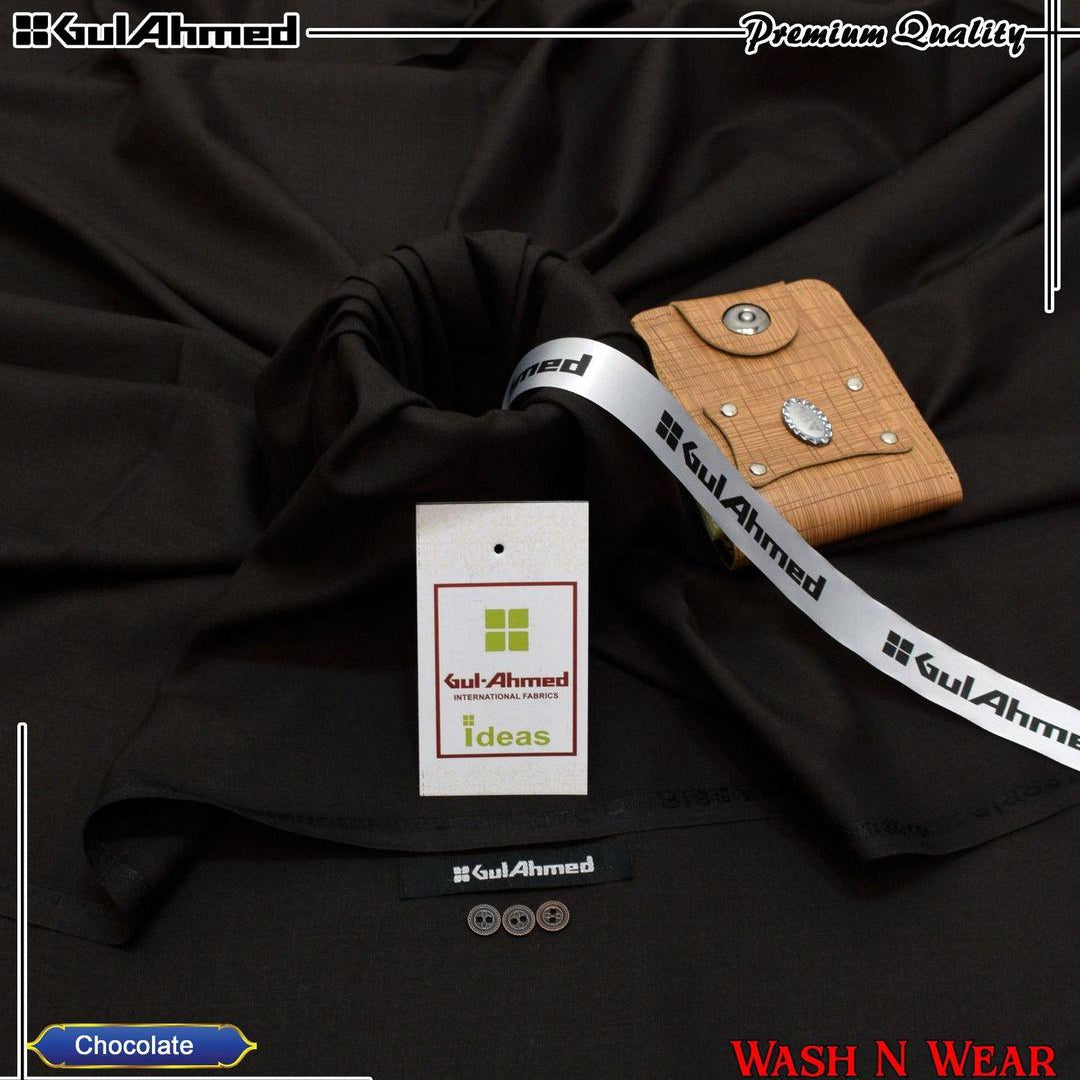 "Gul Ahmed" Premium Wash n Wear Suit for Men's - GA25
