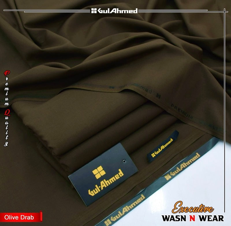 "Gul Ahmed" Premium Wash n Wear Suit for Men's - GA27