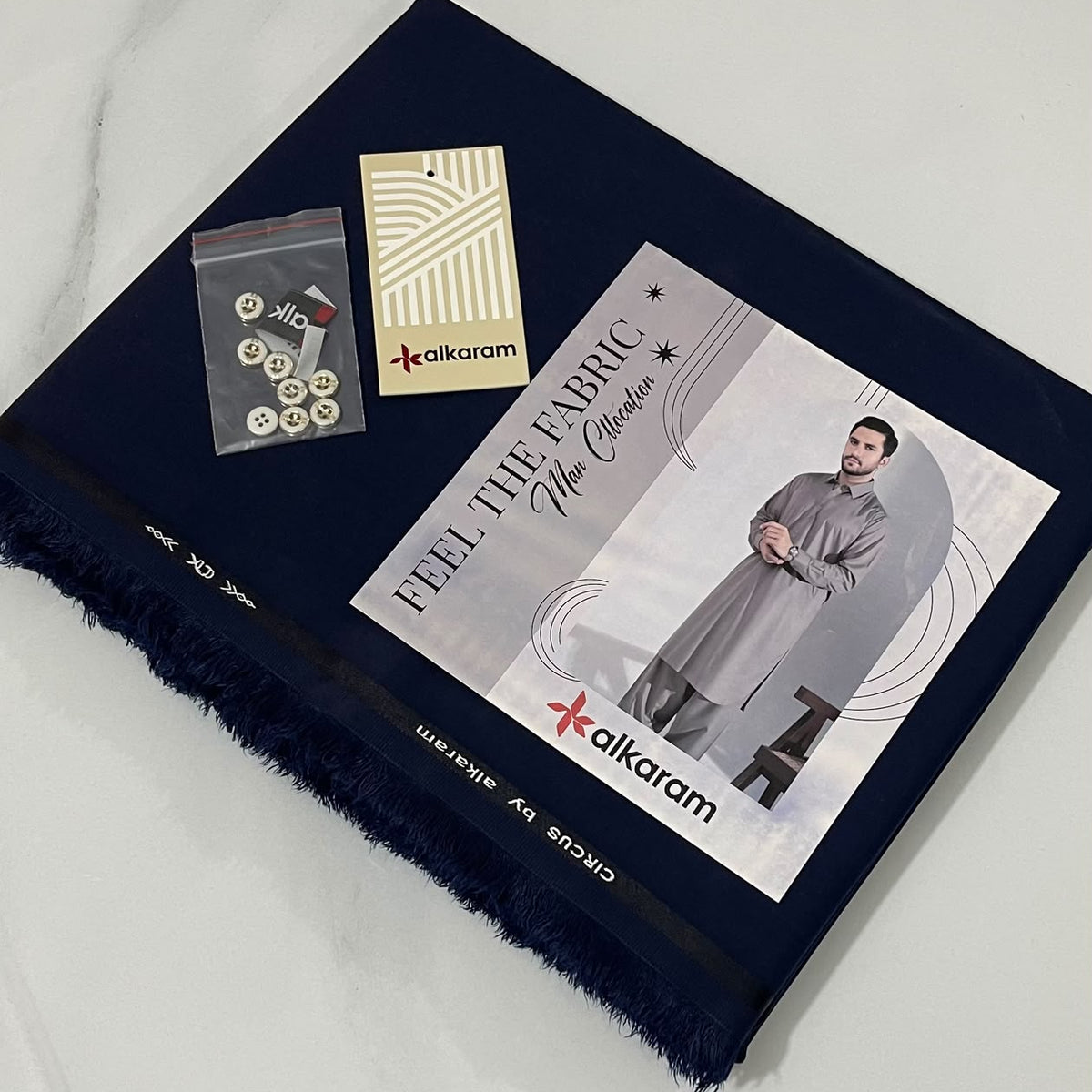 "Alkaram" Premium Winter Wash n Wear Suit for Men's-AKW07
