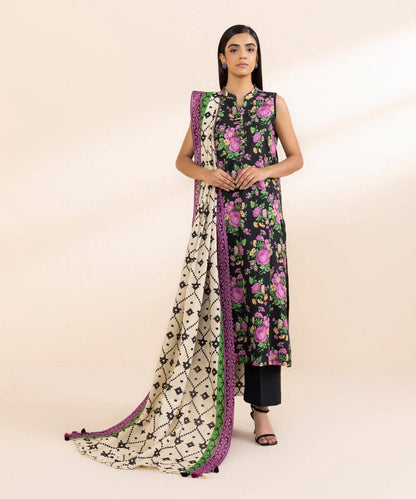 "SAPPHIRE" 100% Original Un-Stitched Printed Khaddar 3PC Suit-SPHP03
