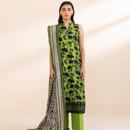 "SAPPHIRE" 100% Original Un-Stitched Embroidered Khaddar 3PC Suit-SPHE02