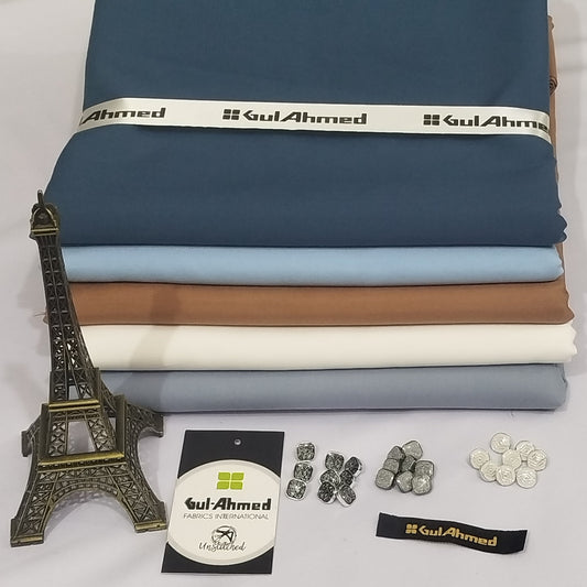 Pack of 5- Gul Ahmed Unstitched Wash n Wear Suits Bundle- GA5B01