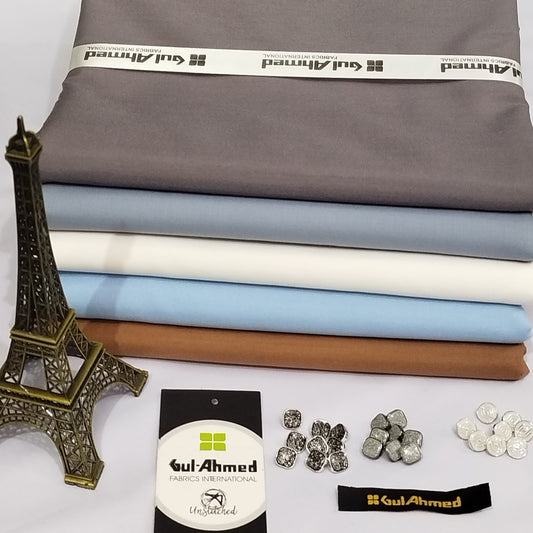 Pack of 5- Gul Ahmed Unstitched Wash n Wear Suits Bundle-GA5B04