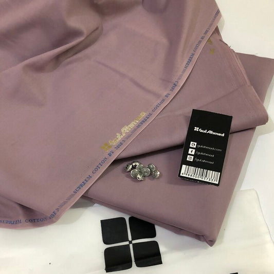 "Gul Ahmed" Premium Cotton Unstitched Suit for Men's - GAC03