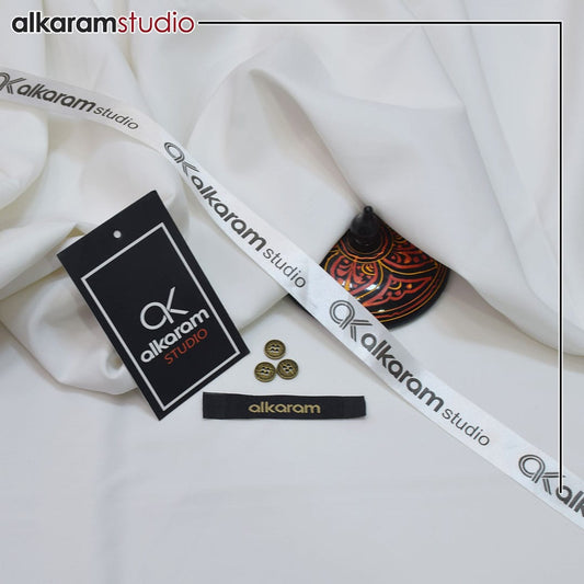 "Alkaram" Unstitched  Wash n Wear Suit for Men's - AK01