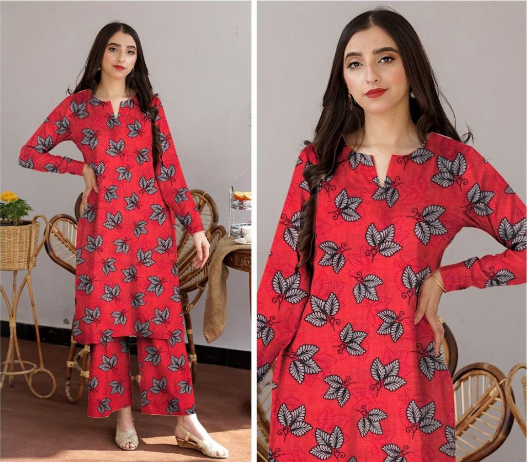 Rupas Women Un-Stitched Slub Khaddar All-Over 2 PC | D-04