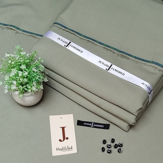 J. Unstitched Wash n Wear Suit for Men's-J07