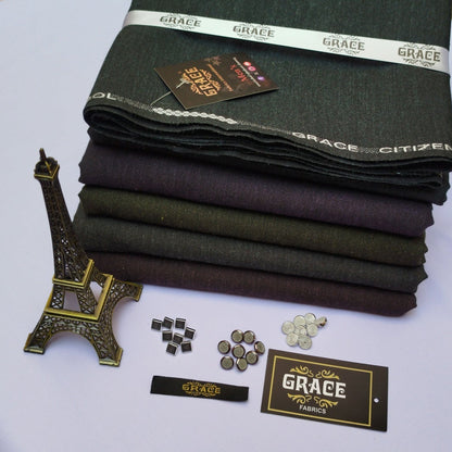 Pack of 5- Grace Winter Premium Wool Suits - GC5B01
