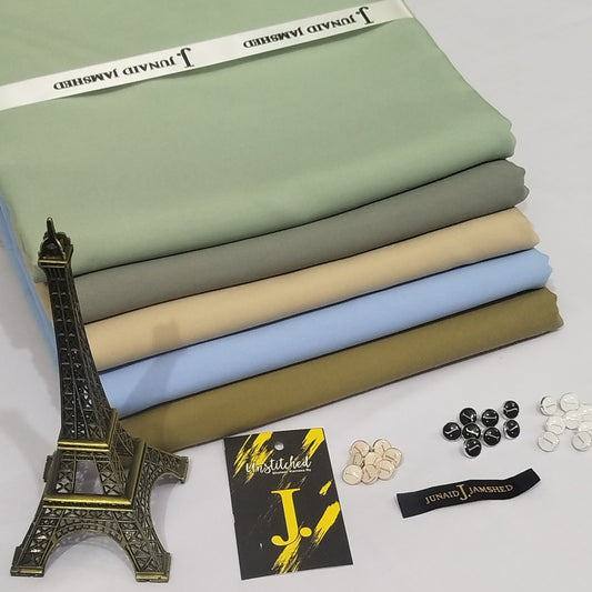 Pack of 5- J. Unstitched Wash n Wear Suits Bundle Deal - J5B01