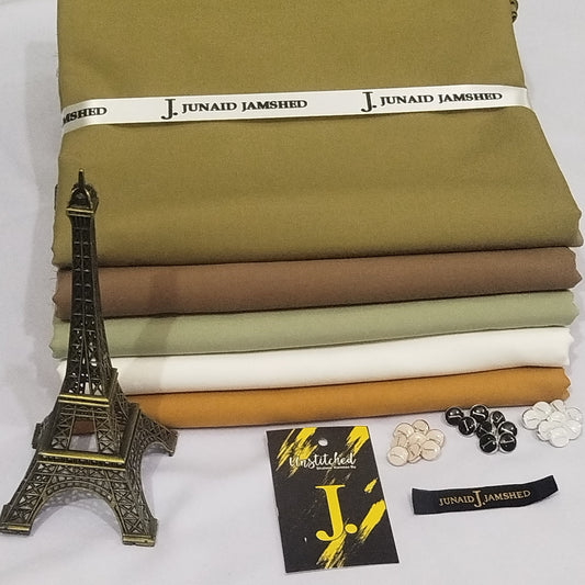 Pack of 5- J. Unstitched Wash n Wear Suits Bundle Deal - J5B05