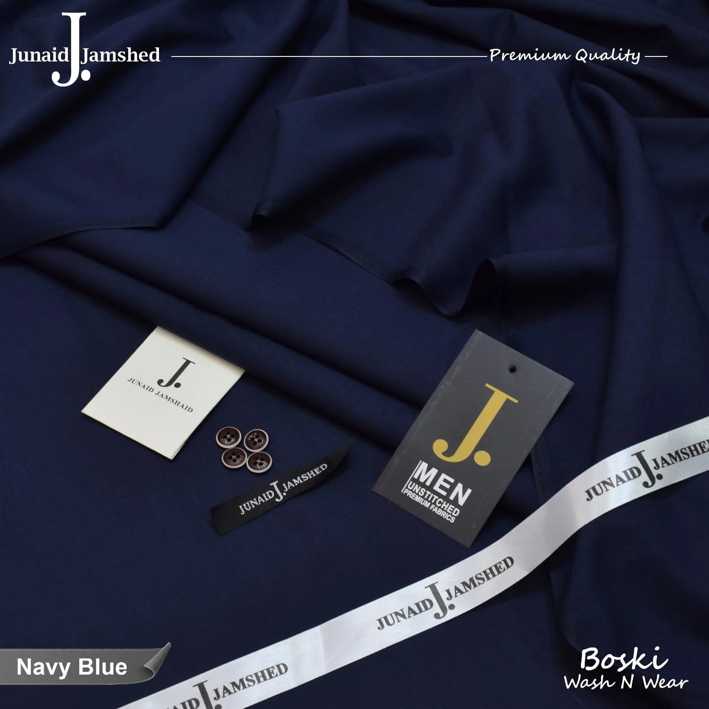 J. Unstitched 4 Season Wash n Wear Suit for Men's-J14