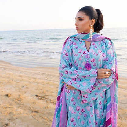 "Salina Regalia" Women Un-Stitched Printed Lawn 3PC -02