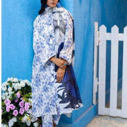 "Salina Regalia" Women Un-Stitched Printed Lawn 3PC -04
