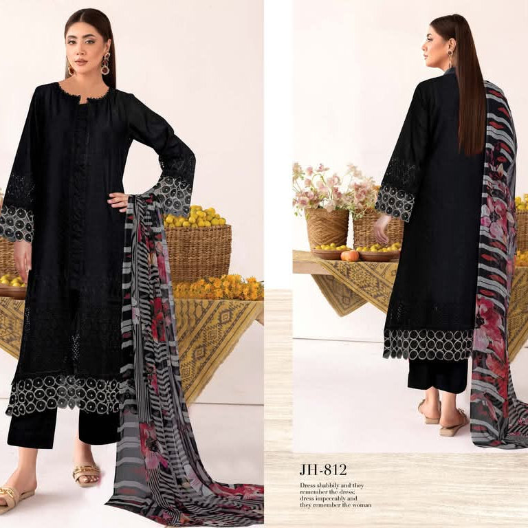 "Meeram by Johra" Women Un-Stitched Chikankari Lawn 3PC-01