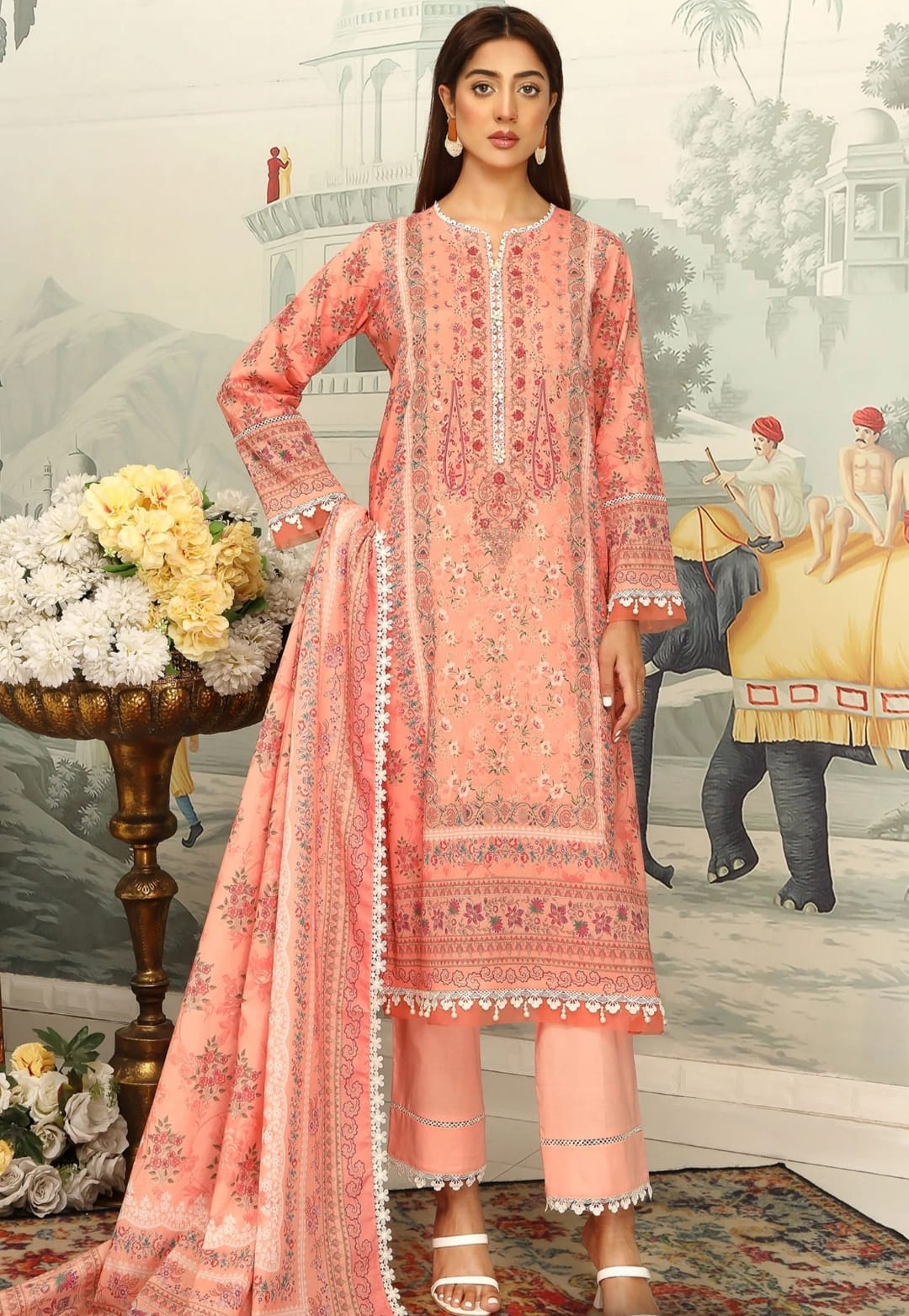 "Mausummery" Women Un-Stitched Printed Lawn 3PC -MSM01