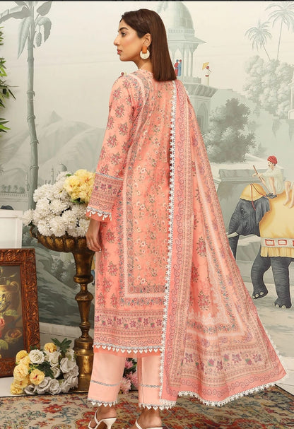 "Mausummery" Women Un-Stitched Printed Lawn 3PC -MSM01