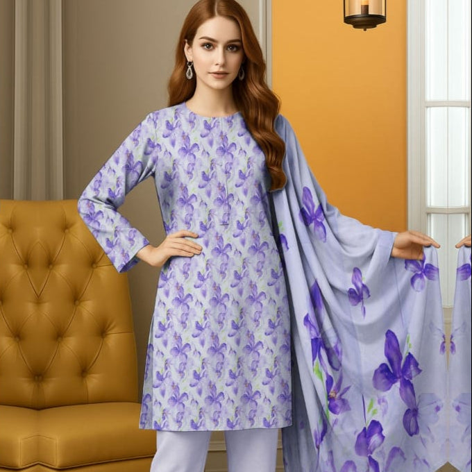 "Bareeze" Women Un-Stitched Printed Bana Doria Lawn 3PC -BZ05