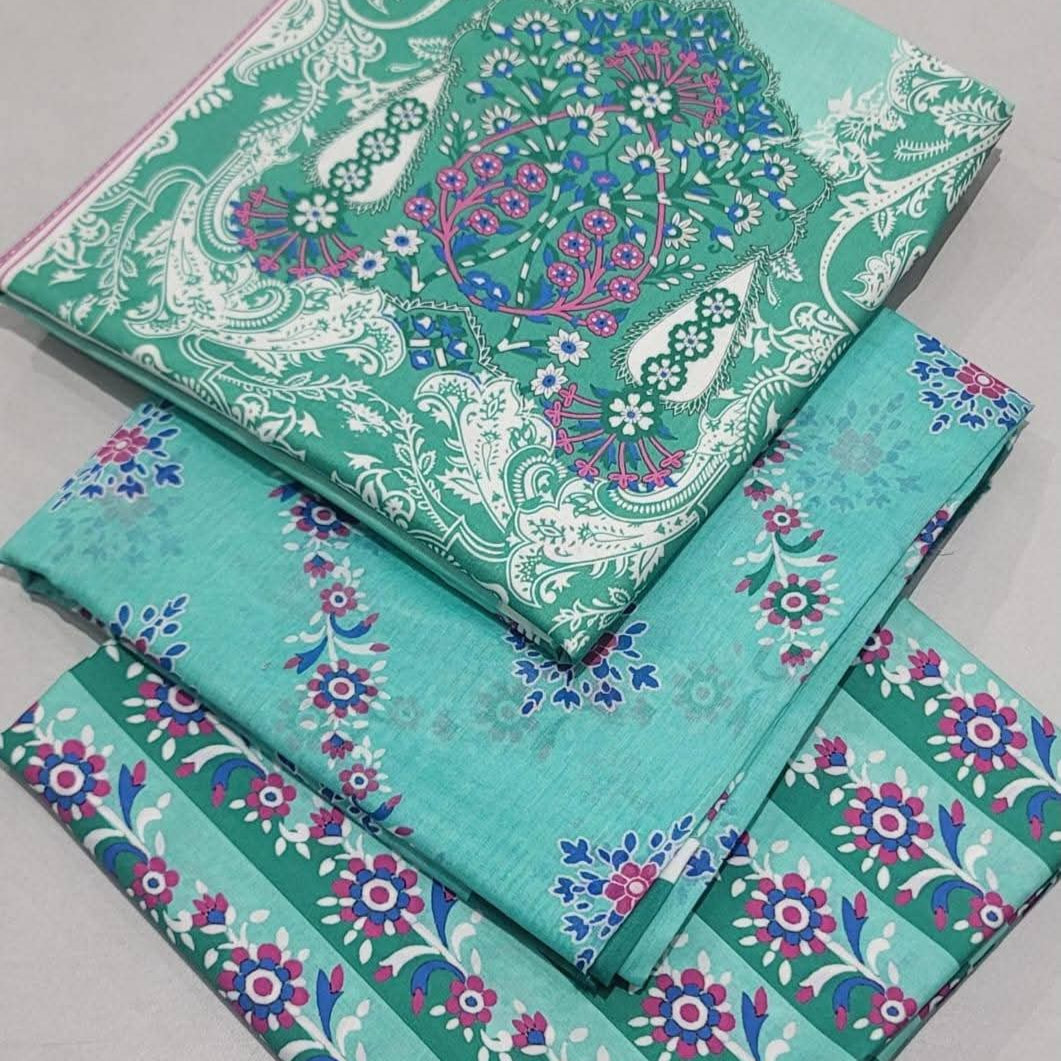 "Bonanza Satrangi" Women Un-Stitched Printed Lawn 3PC - BZW 04