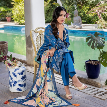 "Paltar" Women Un-Stitched Printed Lawn 3PC-Dastoor Vol. 13 -PL07